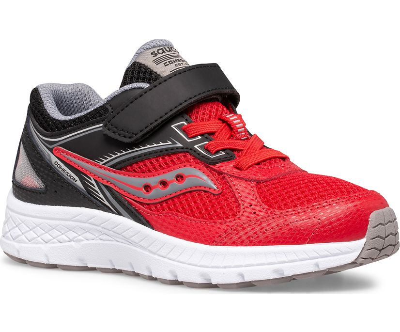 Gyerek Saucony Cohesion 14 A/C Tornacipő Piros Fekete | HU 396UZG